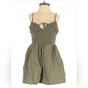 NWOT AERIE Women's Olive Green Pockets Romper